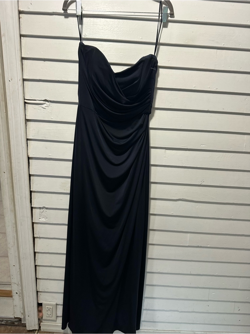 Navy strapless  size 10  after six Evening Dress